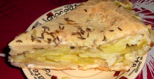 Рыбный пирог из жидкого теста