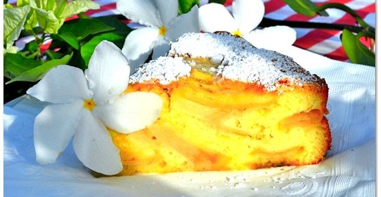 Шарлотка с яблоками без разрыхлителя