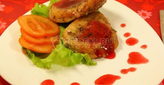 Мясо с брусничным соусом «Трепет желаний»