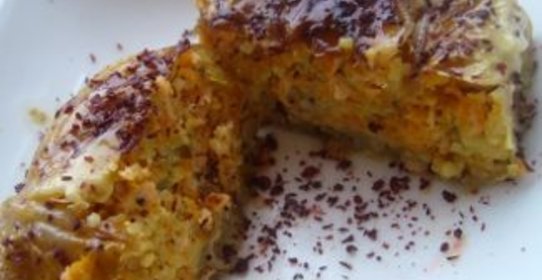 Голубцы с семгой и кус-кусом