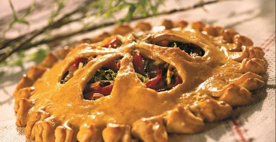 Пирог с молодой зеленью