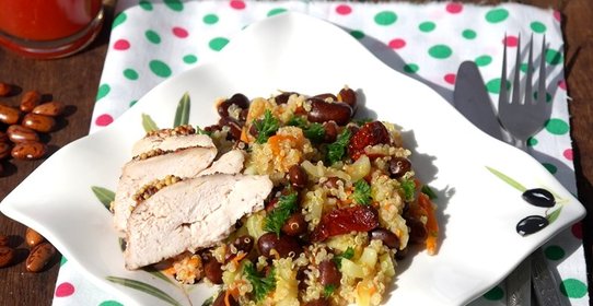 Киноа с овощами