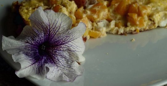 Омлет с беконом и абрикосами