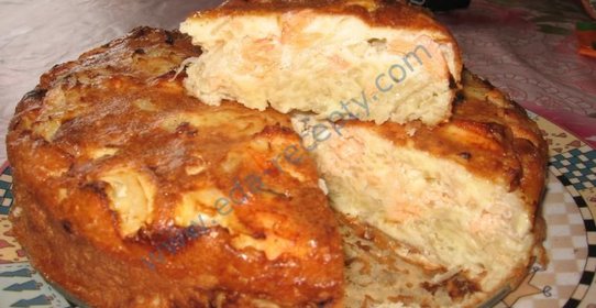 Рыбный пирог с рыбой и картошкой