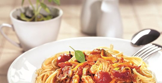 Бефстроганов из кальмаров