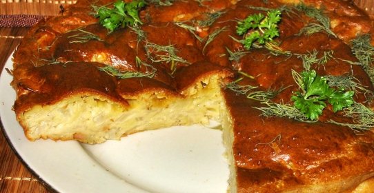 Капустный пирог на кефире