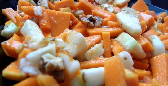 Салат из тыквы с яблоками