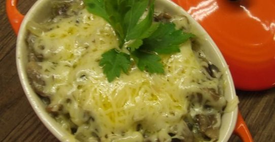 Грибной жульен со сливками