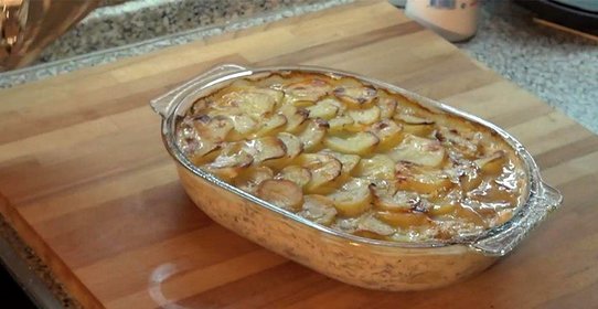Запеканка картофельная под сливочным соусом