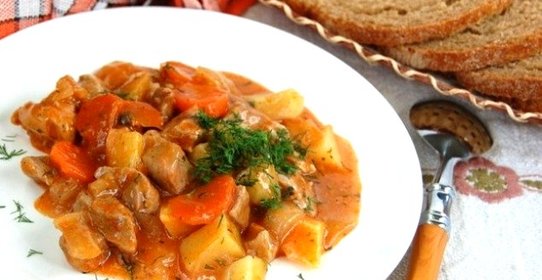 Гуляш в микроволновке