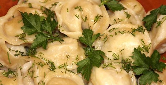 Пельмени с кальмарами