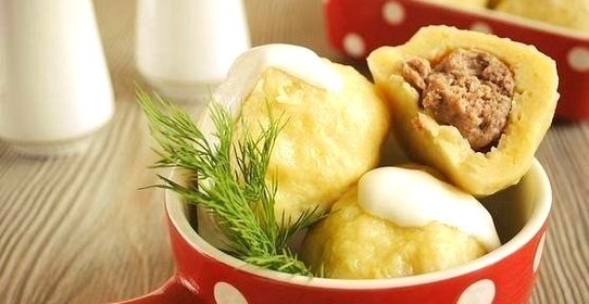 Клецки с мясом