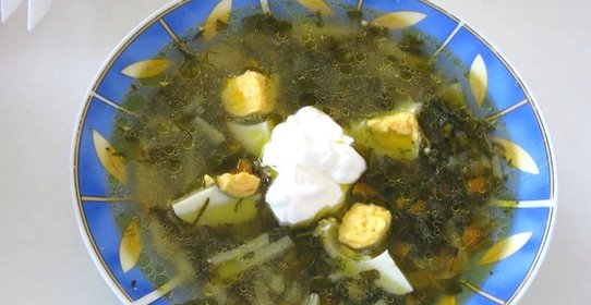 Щи из щавеля по-деревенски