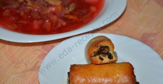 Картофельные рулетики с грибами