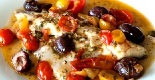 Лещ с овощами