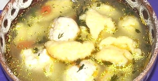 Куриный суп с клецками