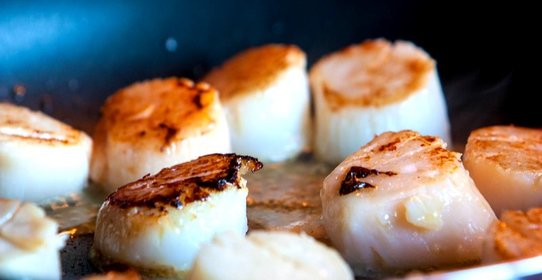 Гребешки в сливочном соусе