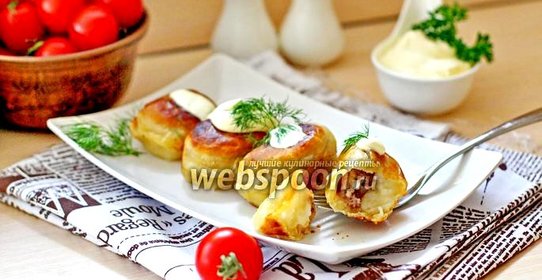 Пельмени двулепные жареные