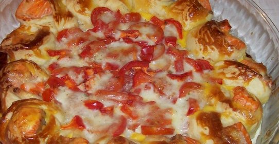 Пирог с форелью