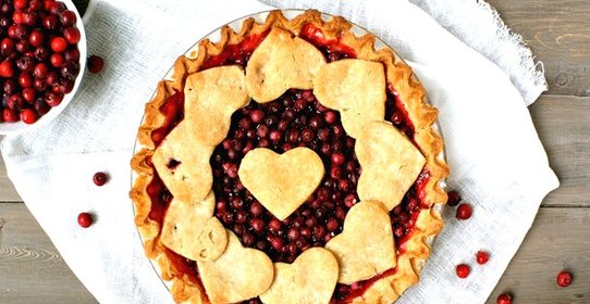 Постный пирог с ягодами