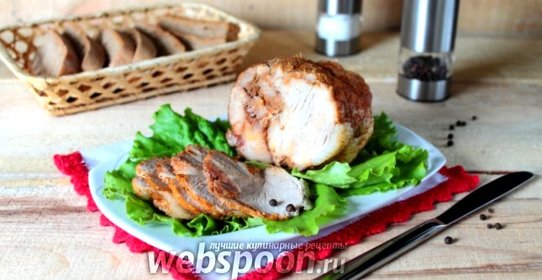 Свинина, тушёная в рукаве в мультиварке