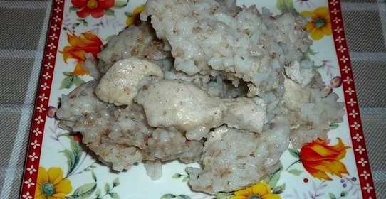 Каша рисово-овсяная с курочкой