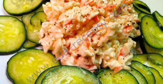 Салат крабовый с рисом классический