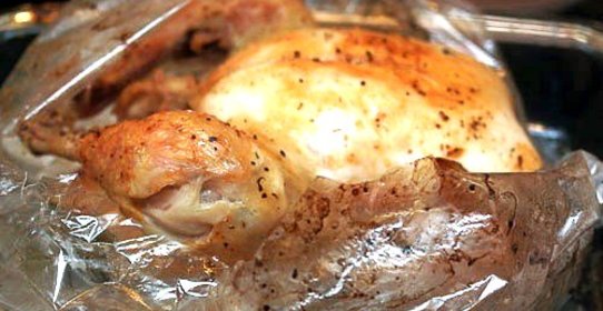 Окорочка и голень в рукаве для запекания в духовке