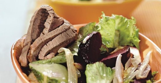 Свекольный салат с говядиной