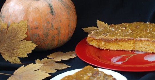 Тыквенный пирог с ириской