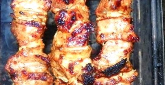 Шашлык в майонезе с соевым соусом