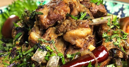 Бараньи ребрышки в казане