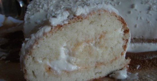 Белый рулет (снежный рулет)