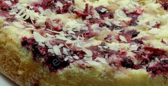 Яблочно-смородиновая шарлотка