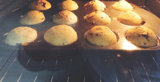 Маффины с молочным шоколадом