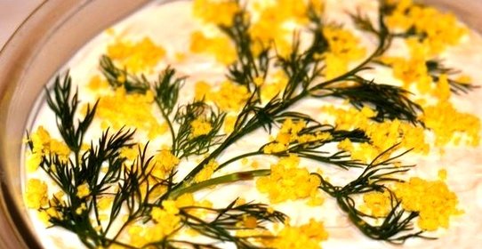 Салат Мимоза с сыром