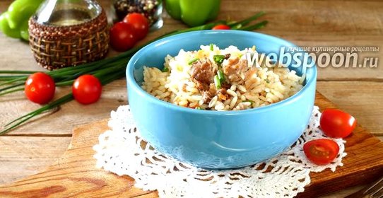 Плов с тушёнкой в мультиварке