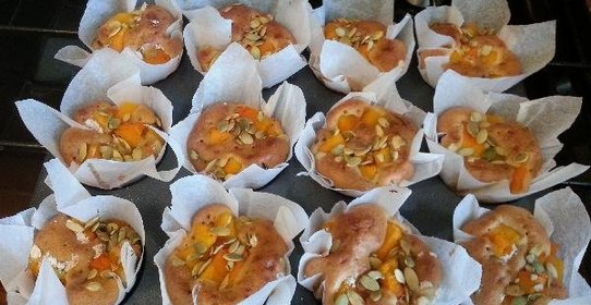 Маффины с розмарином и тыквой