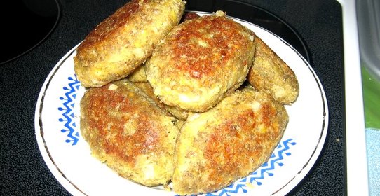 Постные котлеты из чечевицы