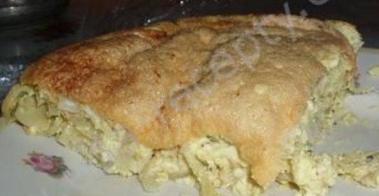 Запеченный пеленгас в сугробе