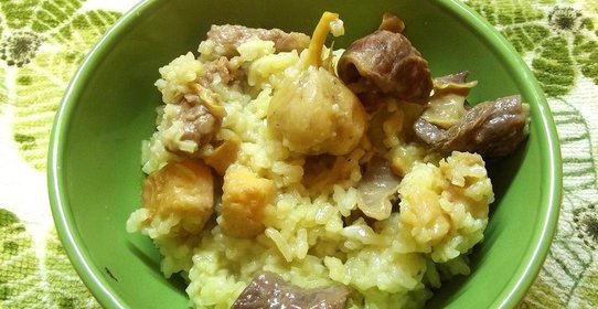 Плов с айвой