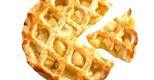 Пирог с яблоками, сухофруктами и специями