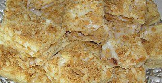 Торт Наполеон с заварным кремом