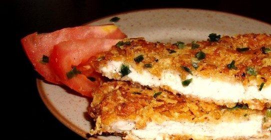 Мясо в сырной панировке