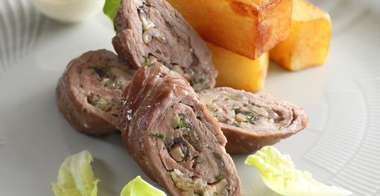 Рулетики из говядины