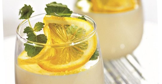 Мусс из белого шоколада и лимона