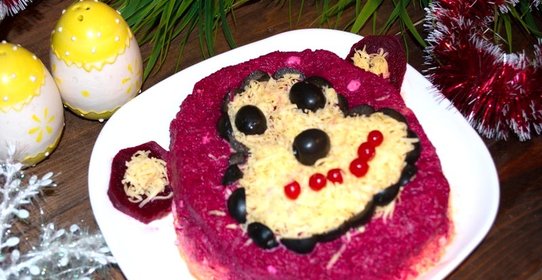 Салат Обезьянка с сыром