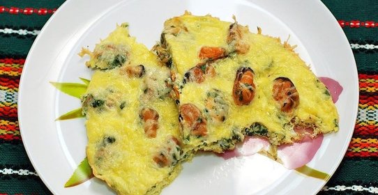 Яичница с мидиями