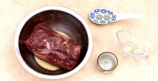 Говядина с вешенками в кисло-остром соусе чайна-таун