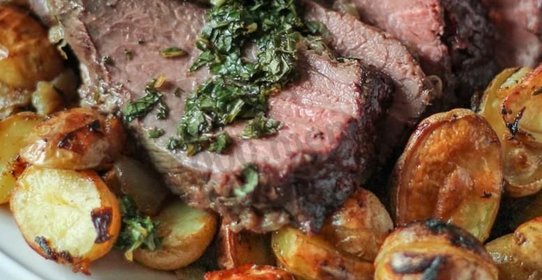 Баранина с картошкой в духовке